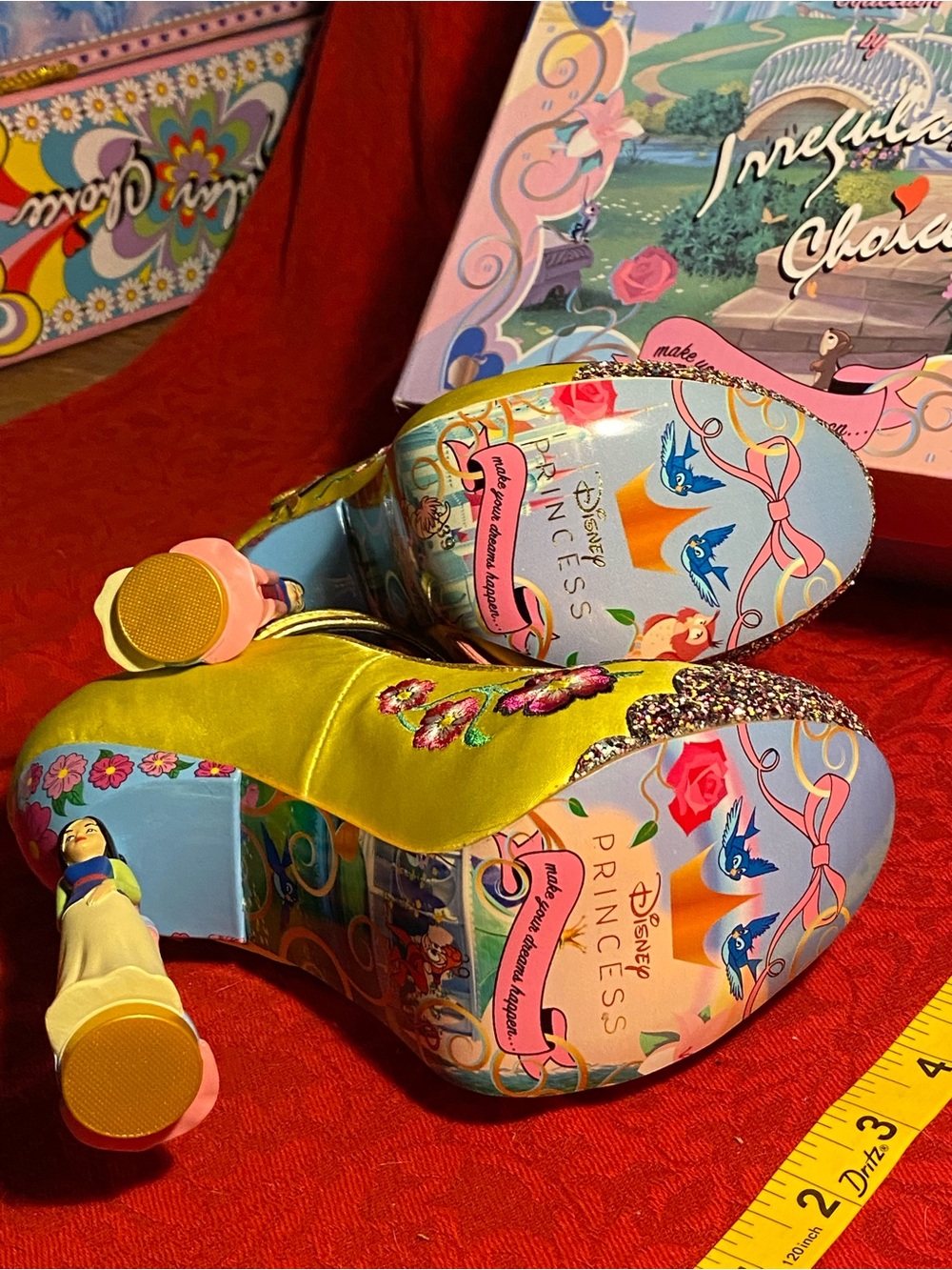 Irregular Choice Disney Princess”Let Your True Self Shine” special heels MULAN,8 - Picture 9 of 14